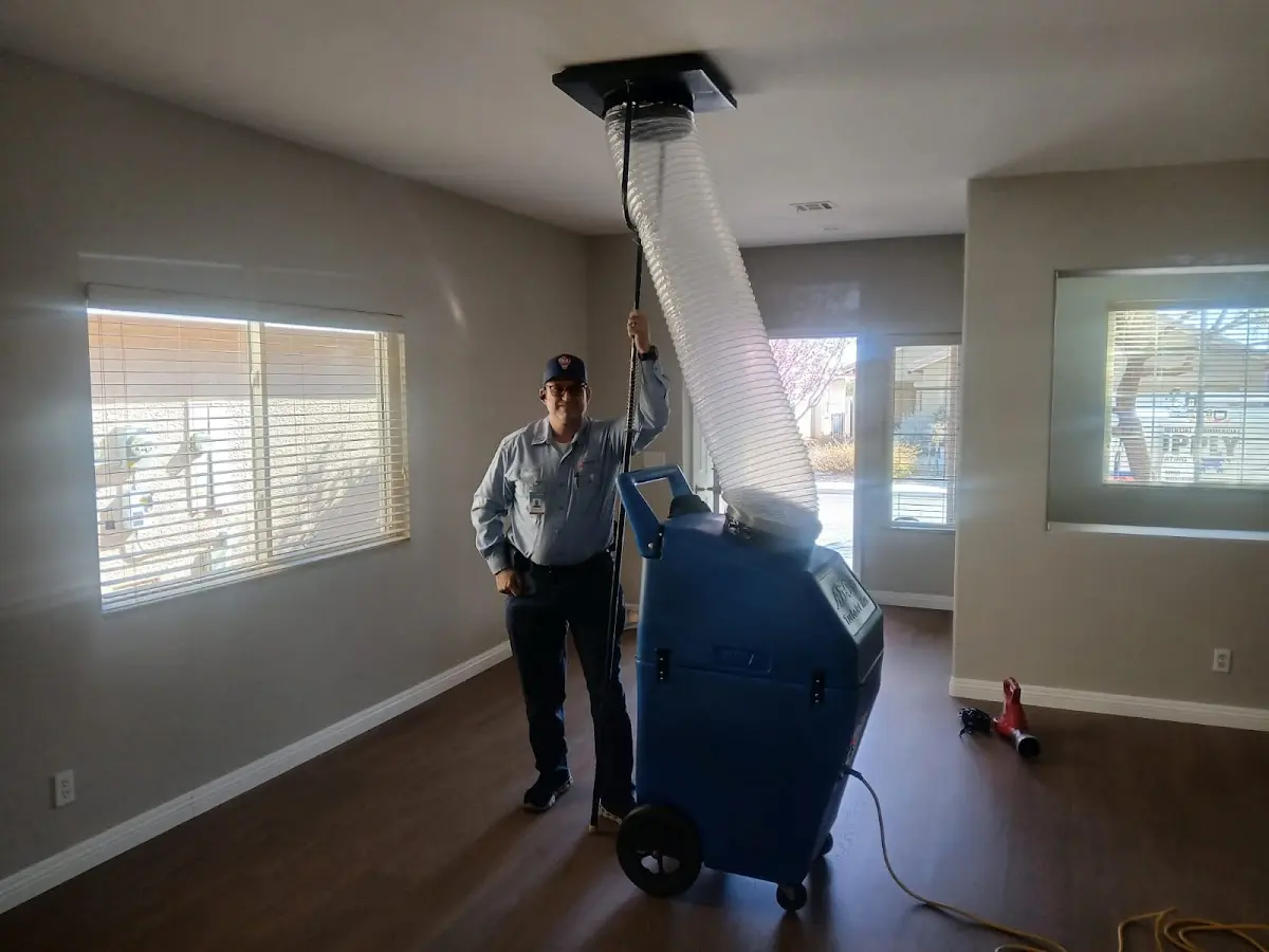 Professional Dryer Vent Cleaning work inside a Richmond West home